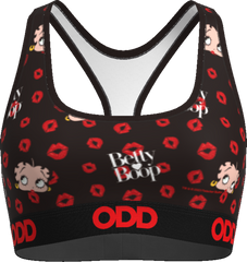 ODD WOMEN Betty Boop Kisses - Womens Sports Bra XU32502WSB