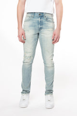 SMOKE RISE VINTAGE WASHED ELM BLUE JEANS (JP24101)