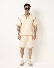 PLUS DIECIOCHO CONJUNTO CORTO 124 CREMA