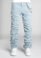 Guapi Sky Blue Super Stacked Denim LIGHT BLUE