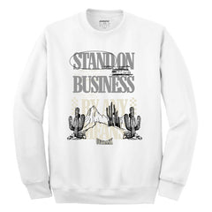 Sudadera con cuello redondo Outrank Stand On Business OR3091CF blanca