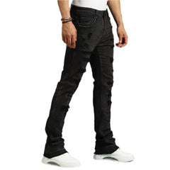 BY WAIMEA STACKED FIT M8280D-BB BLACK BLEACH WASH