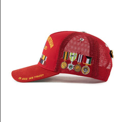 GASNYC HOOAH Gorra de camionero roja