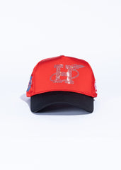 REFERENCE ROCKTROS CRYSTALS REF731 RED SATIN/BLACK