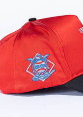 REFERENCE ROCKTROS CRYSTALS REF731 RED SATIN/BLACK