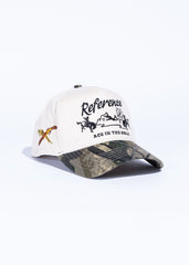 REFERENCE WESTERN REF737 CREAM/CAMO HAT