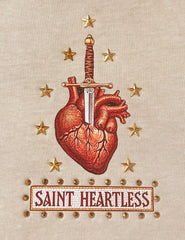 NOVEMBER SAINT HEARTLESS" LUXURY HEAVYWEIGHT TEE TAN