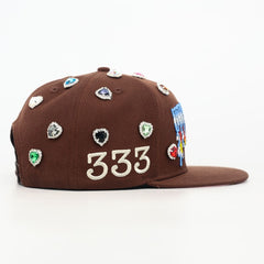 TOXICITY 333 CASQUETTE PLATE TD001-900-TOX333 BRUN Casquettes plates