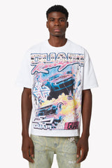 GUAPI T-SHIRT White Nitro Drift Tee V1