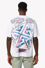 GUAPI T-SHIRT White Nitro Drift Tee V1