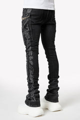 GUAPI Vintage Black Paisley Denim Vintage-Black-Paisley-Denim
