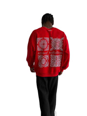 KLEIDERMAFIA SACRED REBELLION SWEATSHIRT, (LG56) C RED