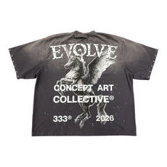 CONCEPT LA "Evolve" Tee - Grey Wash (CONT_2)