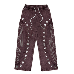 Village Chrome Panel Zip-Up Hoodie (Village-Chrome-Panel-Zip-Burgundy)