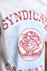 THE SYNDICATE t-shirts "Capital P" White/OS (SYN_TEE 1)