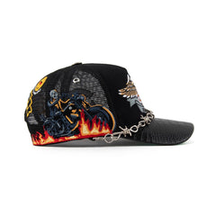 GAS NYC hat Vengeance Trucker (Black)