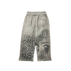 MIXED EMOTION (Pantalon de jogging "Stripped" crème)