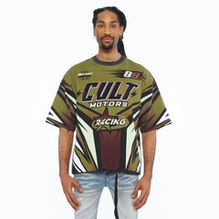 CULT OF INDIVIDUALITY SLEEVE CREW NECK TEE " RACER "