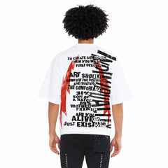 CULT OF INDIVIDIALITY JERSEY SHORT SLEEVE CREW NECK TEE " CULT ANARCHY"
