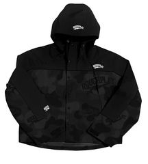 ROUGH PLAY SET (Water resistance camo tracksuit (BLACK))