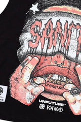 SANITY-Red Vision Sleeveless T-SHIRT (sy-011)