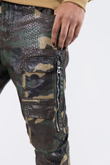 PAPER MONEY CARGO PANTS CAMO (PM1100)