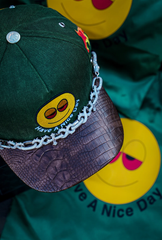 GAS NYC hat HAND trucker premium (green)
