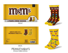 ODD Peanut M&M's 2 Pack Crew - Novelty Bag (OS-423092PKCSNBAG