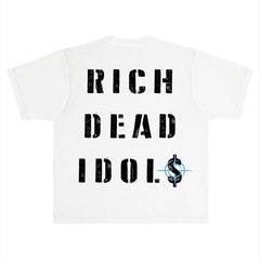 RICH DEAD IDOLS SHOOT TO THRILL" T-SHIRT WHITE
