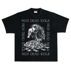 RICH DEAD IDOLS "VULTURE$ BLACK LONG SLEEVE T-SHIRT