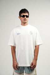 PURE Overdrive Ivory Racing Lines T-Shirt (PUR22282-22)