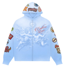 ROKU STUDIO SET DEVOTION FADED ZIP DOWN HOODIE & SWEATPANTS