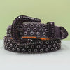 DRIP TRAP stoned rhistone BELT (DT. 890) BLACK