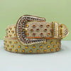 DRIP TRAP stoned rhistone BELT (DT. 890) gold