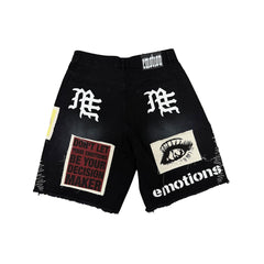 MIXED EMOTION Black “Chaos” Carpenter Shorts