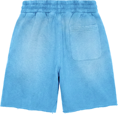 GLAZA GOD Heavyweight French Terry Shorts – Blue Wash