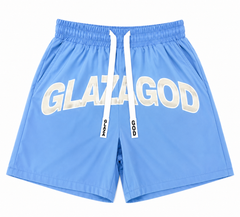GLAZA GOD Short Waterproof Heavyweight Streetwear-BLUE
