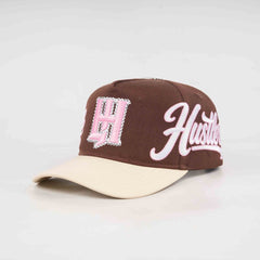 LIFE HUSTLERS HAT LH Brown/ Pink