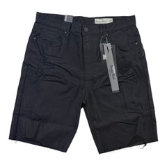 SMOKE RISE CLEAN LOOK COMFORT FIT SHORTS Style-JS25208-JET BLACK