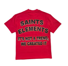ELEMENTS DRIP t-shirt SAINTS ELEMENTS " RHINESTONE GRAPHIC TEE orange