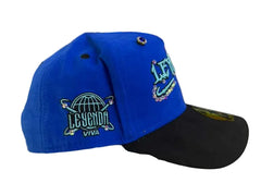LEGENG HAT 1st Anniversary - Limited Edition Snapback Suede BLUE/BLACK