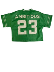 KINDRED CROPPED PU S/S SHIRTS (KD249T GREEN)