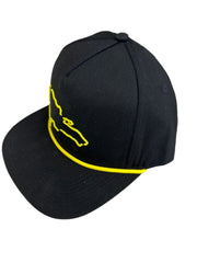 DR MAP DOP SNAPBACK HAT 100050 BLACK/YELLOW