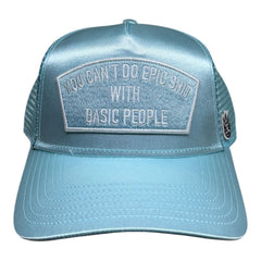 CULT OF INDIVIDUALITY HAT MESH TRUCKER HAT WITH SATIN "EPIC SHIT" (626AC-CH73A