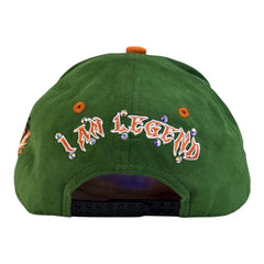 LEGENG HAT 1st Anniversary - Limited Edition Snapback Suede GREEN/ORANGE