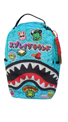 SPRAYGROUND blue ink doodle BACKPACK