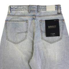 KDNK everday baggy .BLUE BASIC JEANS SB101-LT