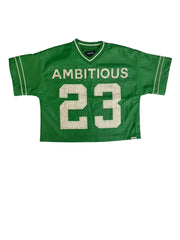 KINDRED CROPPED PU S/S SHIRTS (KD249T GREEN)