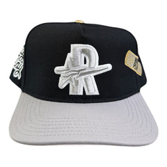 ROUGHPLAY HAT (BLACK/SILVER BANDAID SNAPBACK)