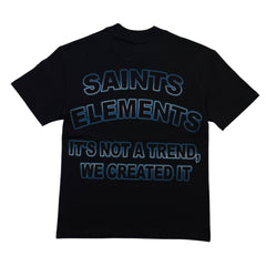 ELEMENTS DRIP t-shirt SAINTS ELEMENTS " RHINESTONE GRAPHIC TEE blck/blue